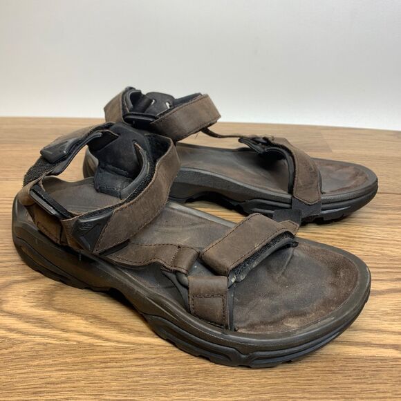 Teva Terra Fi 4 Mens Turkish Coffee  Leather Walking Sandals Brown 9 main image 9